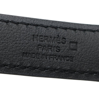 エルメス HERMES ケリー 18 ブラック アリゲーターマット ベルト ゴールド金具 ノワール 黒