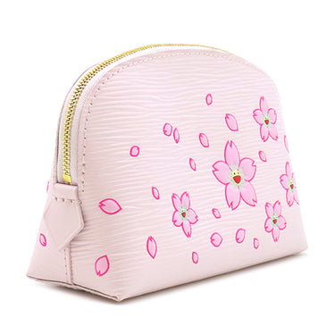 ルイヴィトン LOUIS VUITTON LV×TM ポシェット コスメティック PM M14052 ピンク エピレザー ポーチ ゴールド金具 チェリーブロッサム 桜 化粧ポーチ