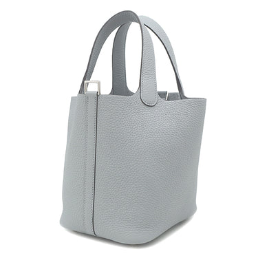 エルメス HERMES ピコタンロック PM 18 グリパンタン トリヨンクレマンス ハンドバッグ シルバー金具 新品 未使用 グレー 2025年製