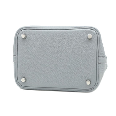 エルメス HERMES ピコタンロック PM 18 グリパンタン トリヨンクレマンス ハンドバッグ シルバー金具 新品 未使用 グレー 2025年製