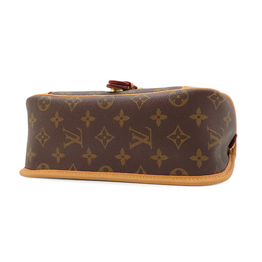 ルイヴィトン LOUIS VUITTON ディアヌ M46049 フューシャ モノグラムキャンバス 2WAYバッグ ゴールド金具 茶 ピンク ハンドバッグ ショルダー