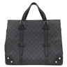 グッチ GUCCI 626356 ブラック GGスプリームキャンバス レザー トートバッグ シルバー金具 PVCキャンバス
