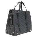 グッチ GUCCI 626356 ブラック GGスプリームキャンバス レザー トートバッグ シルバー金具 PVCキャンバス
