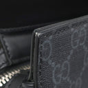 グッチ GUCCI 626356 ブラック GGスプリームキャンバス レザー トートバッグ シルバー金具 PVCキャンバス