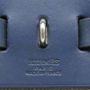エルメス HERMES エールバッグPM 31 ネイビー×ナチュラル トワルオフィシエ トワルアッシュ ヴァッシュハンター ショルダーバッグ シルバー金具 紺 ベージュ