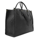 ルイヴィトン LOUIS VUITTON オンザゴー GM M44925 ブラック モノグラムアンプラント トートバッグ ゴールド金具 黒 肩掛け ショルダーバッグ