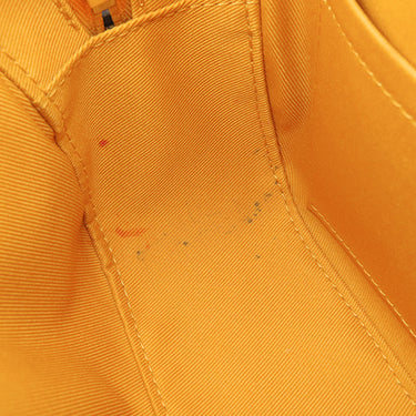 ルイヴィトン LOUIS VUITTON サンタモニカ N40178 サフラン ダミエキャンバス レザー ショルダーバッグ ゴールド金具 茶 黄 LVロゴ