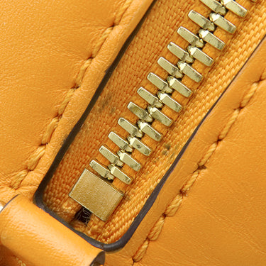 ルイヴィトン LOUIS VUITTON サンタモニカ N40178 サフラン ダミエキャンバス レザー ショルダーバッグ ゴールド金具 茶 黄 LVロゴ