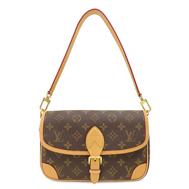 ルイヴィトン LOUIS VUITTON ディアヌ M46049 フューシャ モノグラムキャンバス 2WAYバッグ ゴールド金具 茶 ピンク ハンドバッグ ショルダー
