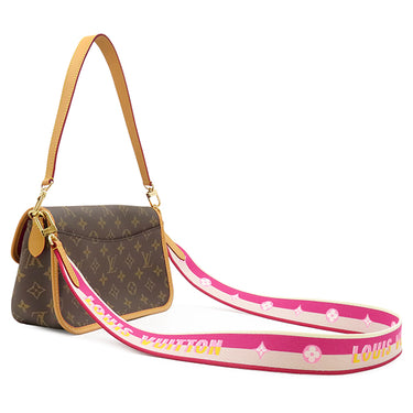 ルイヴィトン LOUIS VUITTON ディアヌ M46049 フューシャ モノグラムキャンバス 2WAYバッグ ゴールド金具 茶 ピンク ハンドバッグ ショルダー