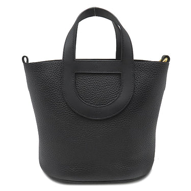 エルメス HERMES インザループ 18 ブラック トリヨンクレマンス ヴォースイフト ハンドバッグ ゴールド金具 黒