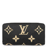 ルイヴィトン LOUIS VUITTON ジッピー ウォレット M80481 ブラック×ベージュ レザー バイカラーモノグラムアンプラントレザー 長財布 ゴールド金具 黒 ラウンドファスナー 小銭入れ