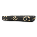 ルイヴィトン LOUIS VUITTON ジッピー ウォレット M80481 ブラック×ベージュ レザー バイカラーモノグラムアンプラントレザー 長財布 ゴールド金具 黒 ラウンドファスナー 小銭入れ
