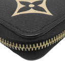 ルイヴィトン LOUIS VUITTON ジッピー ウォレット M80481 ブラック×ベージュ レザー バイカラーモノグラムアンプラントレザー 長財布 ゴールド金具 黒 ラウンドファスナー 小銭入れ