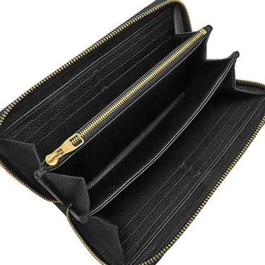 ルイヴィトン LOUIS VUITTON ジッピー ウォレット M80481 ブラック×ベージュ レザー バイカラーモノグラムアンプラントレザー 長財布 ゴールド金具 黒 ラウンドファスナー 小銭入れ