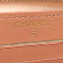 シャネル CHANEL マトラッセ コンパクトウォレット A80481 サーモンピンク ラムスキン コインケース ゴールド金具 ココマーク ミニ財布