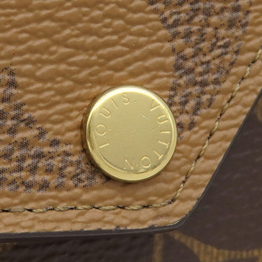 ルイヴィトン LOUIS VUITTON ポルトフォイユ ゾエ M80725 モノグラムジャイアントリバース モノグラムキャンバス モノグラムジャイアントリバース 三つ折り財布 ゴールド金具 コンパクト