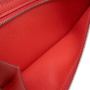 エルメス HERMES ベアンスフレ ゼラニウム アリゲーター 長財布 シルバー金具 クロコ 二つ折り マット