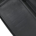 ボッテガヴェネタ BOTTEGA VENETA イントレチャート ラウンドファスナー 169730 ブラック レザー 長財布 シルバー金具 黒 ラウンドジップ オーガナイザー クラッチ