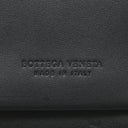 ボッテガヴェネタ BOTTEGA VENETA イントレチャート ラウンドファスナー 169730 ブラック レザー 長財布 シルバー金具 黒 ラウンドジップ オーガナイザー クラッチ