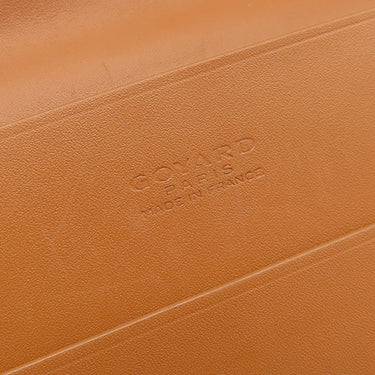 ゴヤール GOYARD リシュリュー ウォレット ブラック×ブラウン レザー ゴヤールディンキャンバス ヴォーゼルカーフスキン 長財布 シルバー金具 ヘリンボーン バイカラー 黒 茶