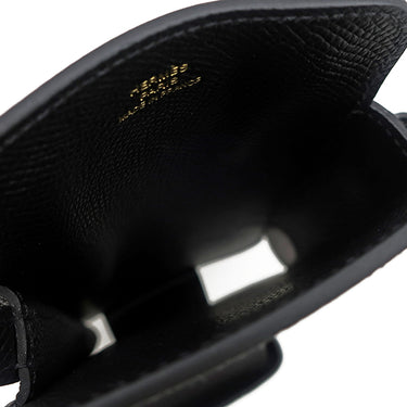 エルメス HERMES エルメスウェイ ブラック ヴォーエプソン 携帯・スマホアクセサリー ゴールド金具 黒 スマートフォンケース リップケース付き