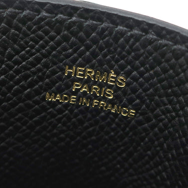 エルメス HERMES エルメスウェイ ブラック ヴォーエプソン 携帯・スマホアクセサリー ゴールド金具 黒 スマートフォンケース リップケース付き