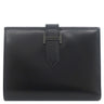 エルメス HERMES ベアンコンパクト モノクローム ブラック ボックスカーフ 二つ折り財布 ブラック金具 黒 ソーブラック