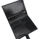 エルメス HERMES ベアンコンパクト モノクローム ブラック ボックスカーフ 二つ折り財布 ブラック金具 黒 ソーブラック