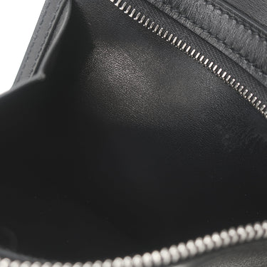 エルメス HERMES ベアンコンパクト モノクローム ブラック ボックスカーフ 二つ折り財布 ブラック金具 黒 ソーブラック