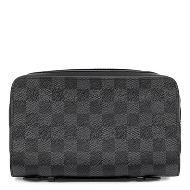 ルイヴィトン LOUIS VUITTON ジッピー XL N41503 ダミエグラフィット ダミエグラフィットキャンバス 長財布 シルバー金具 黒 ラウンドファスナー クラッチ
