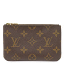 ルイヴィトン LOUIS VUITTON ポシェット クレ S M13559 モノグラム モノグラムキャンバス コインケース ゴールド金具 茶 小銭入れ キーチェーン付き