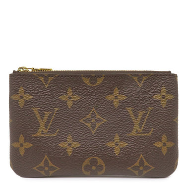 ルイヴィトン LOUIS VUITTON ポシェット クレ S M13559 モノグラム モノグラムキャンバス コインケース ゴールド金具 茶 小銭入れ キーチェーン付き