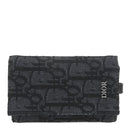 クリスチャン・ディオール Christian Dior ディオール オブリーク ジャカード 2ESKH281YSE_H03E ブラック コットンキャンバス カーフ キーケース ガンメタル金具 6連 6本