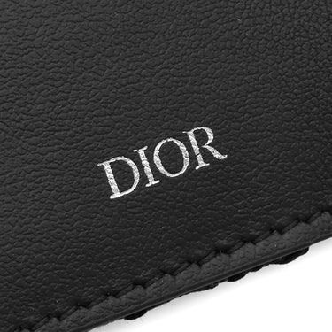 クリスチャン・ディオール Christian Dior ディオール オブリーク ジャカード 2ESKH281YSE_H03E ブラック コットンキャンバス カーフ キーケース ガンメタル金具 6連 6本