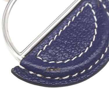 エルメス HERMES インザループ コインケース ネイビー系 シェーブル コインケース シルバー金具 紺 小銭入れ