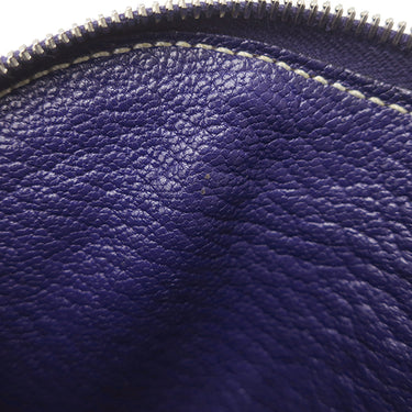 エルメス HERMES インザループ コインケース ネイビー系 シェーブル コインケース シルバー金具 紺 小銭入れ
