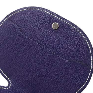 エルメス HERMES インザループ コインケース ネイビー系 シェーブル コインケース シルバー金具 紺 小銭入れ