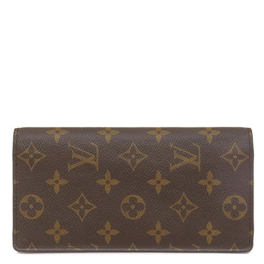 ルイヴィトン LOUIS VUITTON ポルトフォイユ ブラザ M66540 モノグラム モノグラムキャンバス 長財布 ゴールド金具 茶 二つ折り