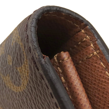ルイヴィトン LOUIS VUITTON ポルトフォイユ ブラザ M66540 モノグラム モノグラムキャンバス 長財布 ゴールド金具 茶 二つ折り