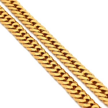 喜平 KIHEI K18 18金 60cm 30.4g 6面 ダブル W イエローゴールド K18YG ネックレス 造幣局検定マーク ※ショッピングローン対応していません