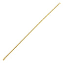 喜平 KIHEI アンクレット K18 24.5cm 6.4g 12面トリプル イエローゴールド K18YG ブレスレット 造幣局検定マーク※ショッピングローン対応していません