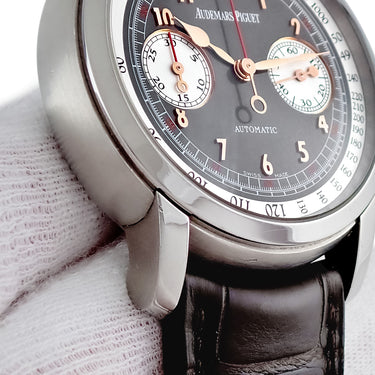 腕時計 オーデマピゲ AUDEMARS PIGUET ジュール オーデマ グシュタード クラシック 26558TI.OO.D080VE.01 自動巻き メンズ OH済 チタン 限定