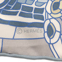 エルメス HERMES カレ90 ブルー×マルチカラー シルク スカーフ 【LE VOYAGE DE PYTHEAS/ピュテアスの航海 】