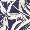 エルメス HERMES カレ90 H172898S ネイビー×ホワイト シルク スカーフ 【FLAMINGO PARTY TATTOO/フラミンゴパーティー 】