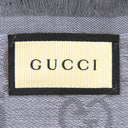 グッチ GUCCI GGライン シルクウール ショール 281942 3G704 1962 グレー シルク ウール ストール シルク 20% ウール 80% GG柄
