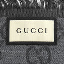 グッチ GUCCI GGライン シルクウール ショール 281942 グレー シルク ウール ストール シルク 20% ウール 80% GG柄