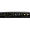 グッチ GUCCI ウェリントン 57□17 GG0746S ブラック プラスチック サングラス ゴールド金具 黒 ダークグレー ロゴ