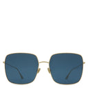 クリスチャン・ディオール Christian Dior DiorStellaire1 59□18 LKSA9 ゴールド×ネイビー メタル サングラス ゴールド金具 スクエア メタルフレーム