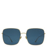 クリスチャン・ディオール Christian Dior DiorStellaire1 59□18 LKSA9 ゴールド×ネイビー メタル サングラス ゴールド金具 スクエア メタルフレーム
